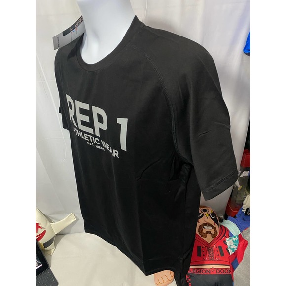 REP 1 Athletic Wear 1 Black Shirt size Large - Picture 11 of 13